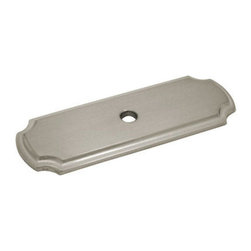 Cosmas - Cabinet Knob Backplate, Satin Nickel, Set of 25 - Cabinet And Drawer Hardware