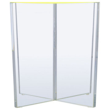 Ally Acrylic Accent Table, Neon Yellow