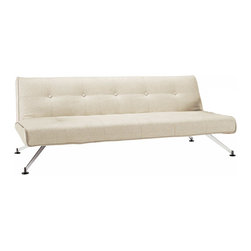 "Innovation" Clubber Natural Khaki Sofa / Chrome Legs - Sofas