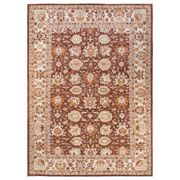 Eclectic, One-of-a-Kind Hand-Knotted Area Rug Brown, 9'10"x13'10"
