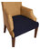 SmartSeat Dining Chair Seat Cover and Protector, Midnight Navy Blue