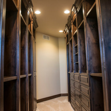Custom bedroom closet cabinets