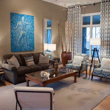 Elegant & Art-Filled Living Room