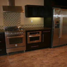 kitchen counters and tile