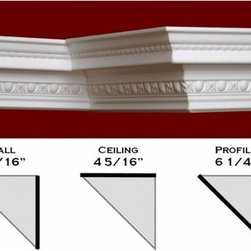 21 DCT Carved Styrofoam Crown Molding-6 in wide & 6.5 ft. long - Wallpaper