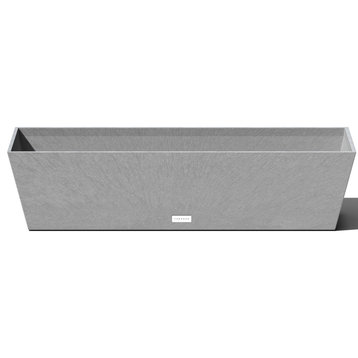 Veradek Pure Series Window Box, Grey, 36 Inch, 1 Pack
