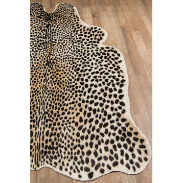 Erin Gates by Momeni Acadia Cheetah Multi Hand Woven Wool Area Rug 5'3"x7'10"