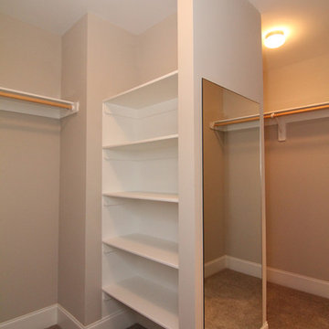 U shaped master closet