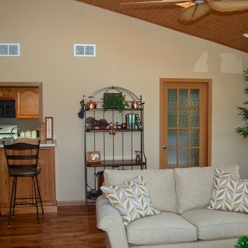 Kitchen Pass Thru & Additional Seating Area