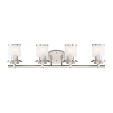 Essence 4-Light Bath Bar, Satin Platinum