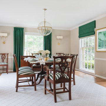 Lake Forest Refreshed Traditional Dining Room