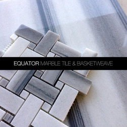Equator marble tile & basketweave mosaic - Mosaic Tile