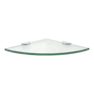 White Modern Shower Shelf, Rounded Shower Shelf With a Curve