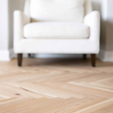 Antique Heart Pine Flooring in Charlotte Condo