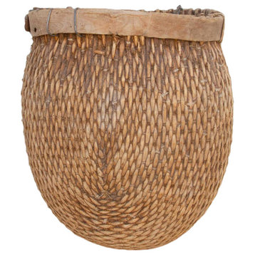 Antique Woven Farmhouse Basket
