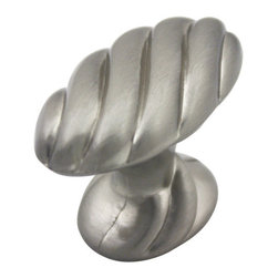 Cosmas - Cosmas 1471SN Satin Nickel Twist Cabinet Knob - Cabinet And Drawer Knobs