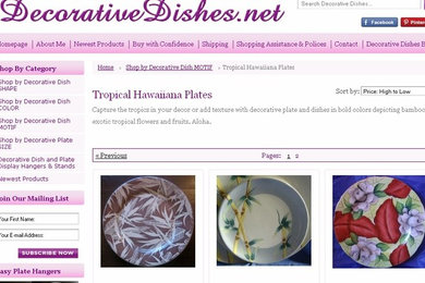 Tropical Decorative Dishes and Plates