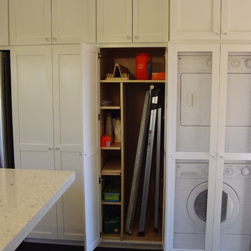 Pantry Cabinets for Extra Storage and Laundry