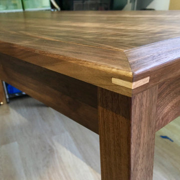 Walnut Table w/ Maple Splines
