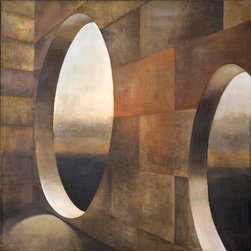 CIRCULAR WINDOWS REF.JM-0129 PICTURE - Paintings