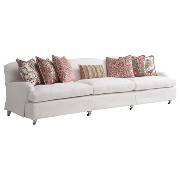 Athos Sofa With Pewter Casters