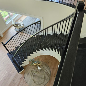 Project #130 | Curved Staircase with Wraparound Balcony