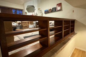 Custom Built and Stained Book Shelf