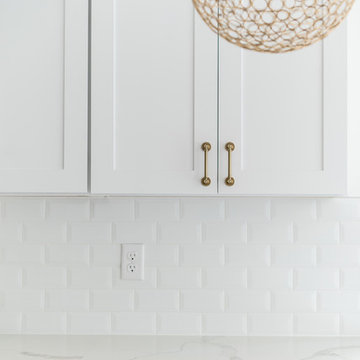 Two Tone White and Grey Kitchen