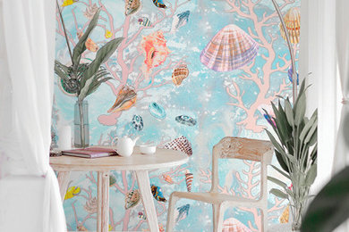 Shells & Sea Life Collection Removable Wallpaper by Casart Coverings