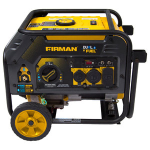 Durostar 4 400 Watt Quiet Portable Electric Start Gas Firman Dual Fuel 4550 3650 Watt Hybrid Series Generator With Recoil Start