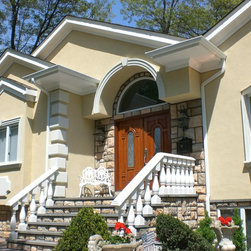 Hardcoat Stucco with Cultured Stone - Outdoor Products