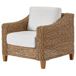 Universal Furniture - Universal Furniture Coastal Living Outdoor Laconia Lounge Chair - A classically coastal fusion of texture, the Laconia Lounge Chair includes lush neutral cushions cradled within an earthy wicker frame.