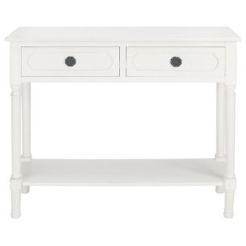 Larra 2 Drawer Console Table Distressed White