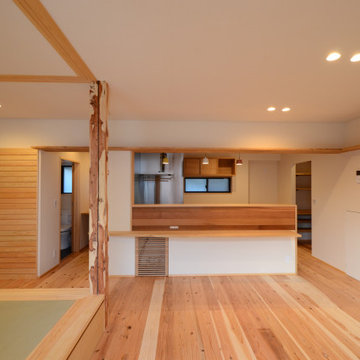 三方原の家（静岡県浜松市）リビング＆タタミスペース