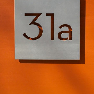 modern house numbers - plaques
