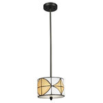 Dale Tiffany - Dale Tiffany TH12399 Varesa - One Light Mini-Pendant - Shade Included. Cube: 0.Varesa One Light Mini-Pendant Dark Bronze Hand Rolled Art Glass *UL Approved: YES *Energy Star Qualified: n/a *ADA Certified: n/a *Number of Lights: Lamp: 1-*Wattage:60w G9 bulb(s) *Bulb Included:No *Bulb Type:G9 *Finish Type:Dark Bronze