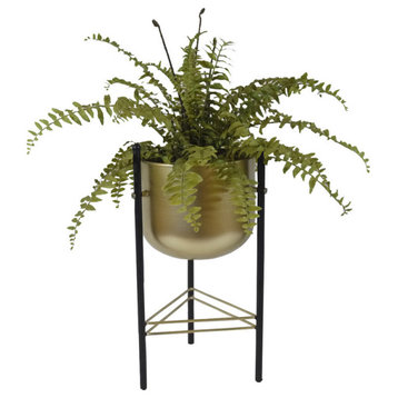 Black Gold Plant Stand Contemporary Stand