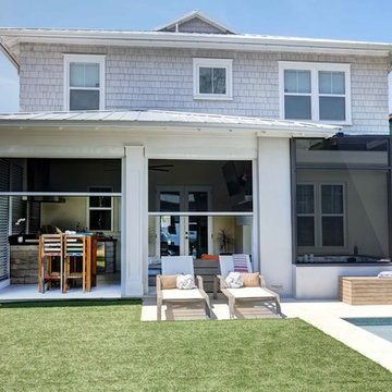 Atlantic Beach Modern Backyard