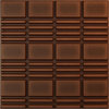 Stacked EnduraWall 3D Wall Panel, 19.625"Wx19.625"H, Aged Metallic Rust