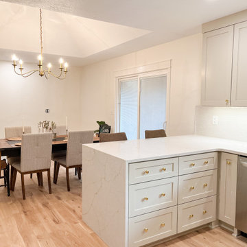 White Modern Kitchen Remodel