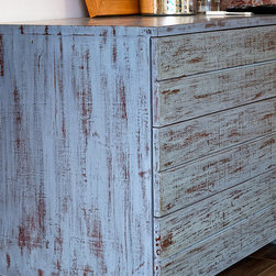 Metaphor | Chest of drawers in distressed wood finish - Dressers
