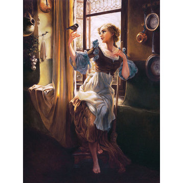 Disney Fine Art Cinderella's New Day by Heather Theurer, Gallery Wrapped Giclee
