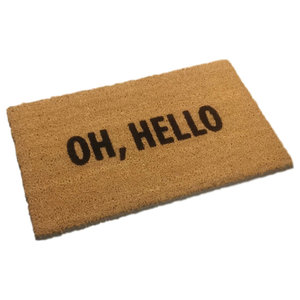 Beaches Be Crazy Coir Doormat Contemporary Doormats By