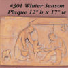 Season Plaque Cast Stone Outdoor Asian Collection, Bronze (BR), Spring
