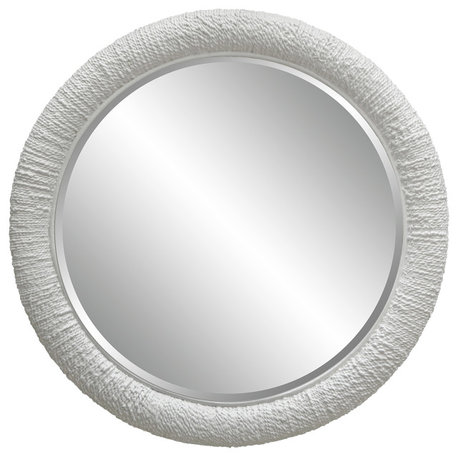 Uttermost Mariner White Round Mirror