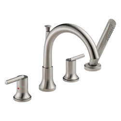 Delta Trinsic&reg; Roman Tub w/ Hand Shower Trim - Tub And Shower Parts
