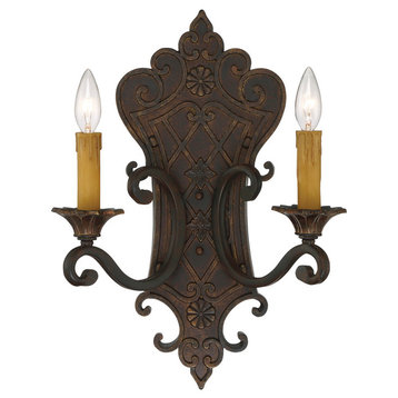 Southerby 2-Light Wall Sconce, Florencian Bronze