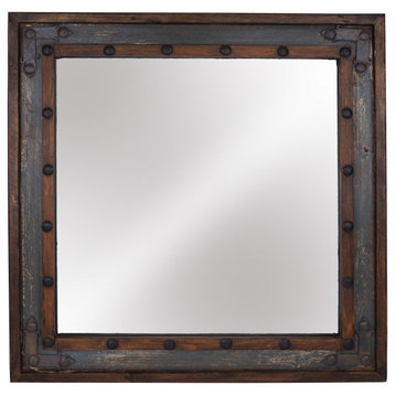 El Paso Vanity Accent Mirror, Gray, 36x36
