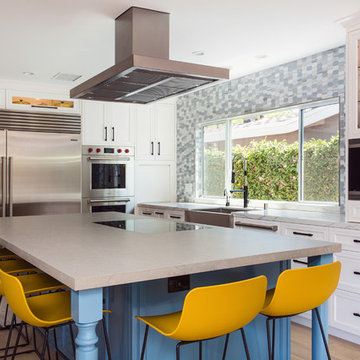 Great room kitchen and living area remodeling in Sherman Oaks