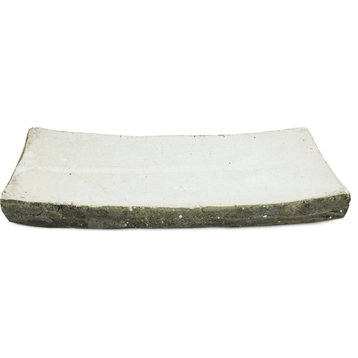 Stacked Dishes - Distressed White, Medium